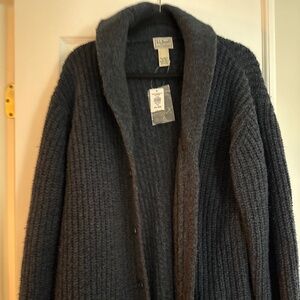 LLBean Men’s XXL NWT Wool Cardigan